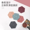 New silicone heat-insulating dinner plate MATS, waterproof and anti-slip bowl and plate MATS, heat-resistant coasters, and household dining table heat insulation protective MATS Specification image